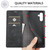 Samsung Galaxy S26 LC.IMEEKE Strong Magnetism Microfiber Leather Phone Case - Black