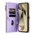 Samsung Galaxy S26 Leather Stitching Multi-card Slot Zipper Phone Case - Purple