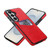 Samsung Galaxy S26 Litchi Leather Skin Card Slots Phone Case - Red
