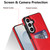 Samsung Galaxy S26 Litchi Leather Skin Card Slots Phone Case - Red