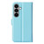 Samsung Galaxy S26 Litchi Texture Horizontal Flip Leather Phone Case with Holder - Blue