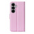 Samsung Galaxy S26 Litchi Texture Horizontal Flip Leather Phone Case with Holder - Pink