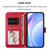 Samsung Galaxy S26 Litter Panda Embossing RFID Leather Phone Case with Lanyard - Rose Red