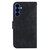Samsung Galaxy S26 Little Tiger Embossed Leather Phone Case - Black