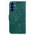 Samsung Galaxy S26 Little Tiger Embossed Leather Phone Case - Green