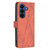 Samsung Galaxy S26 Magnetic Buckle Rhombus Texture Leather Phone Case - Brown