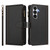 Samsung Galaxy S26 Magnetic Closure 9 Card Slots Zipper Leather Case with Hand Strap - Black