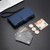 Samsung Galaxy S26 Magnetic Closure 9 Card Slots Zipper Leather Case with Hand Strap - Dark Blue