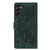 Samsung Galaxy S26 Mandala Embossed Retro Frosted Leather Phone Case - Green