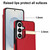 Samsung Galaxy S26 Metal Buckle Card Slots Phone Case - Red