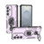 Samsung Galaxy S26 Metal Kickstand TPU Hybrid PC Phone Case - Purple