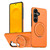 Samsung Galaxy S26 Metal Rotation Holder MagSafe TPU Hybrid PC Phone Case - Orange