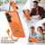 Samsung Galaxy S26 Metal Rotation Holder MagSafe TPU Hybrid PC Phone Case - Orange
