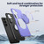 Samsung Galaxy S26 Metal Rotation Holder MagSafe TPU Hybrid PC Phone Case - Purple