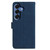 Samsung Galaxy S26 Moonlit Butterfly Dance Pattern Embossed Leather Phone Case - Navy Blue
