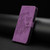Samsung Galaxy S26 Moonlit Butterfly Dance Pattern Embossed Leather Phone Case - Purple