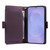 Samsung Galaxy S26 Multi Card Wallet Leather Phone Case with Strap - Purple