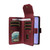 Samsung Galaxy S26 Multi Card Wallet Leather Phone Case with Strap - Red