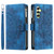 Samsung Galaxy S26 Multi-Card Totem Zipper Leather Phone Case - Blue