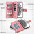 Samsung Galaxy S26 Multi-Card Totem Zipper Leather Phone Case - Pink