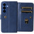 Samsung Galaxy S26 Multi-Function Wallet 10 Card Slots Leather Phone Case - Dark Blue