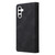 Samsung Galaxy S26 Multifunctional Frosted Zipper Wallet Leather Phone Case - Black