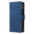 Samsung Galaxy S26 Multifunctional Frosted Zipper Wallet Leather Phone Case - Blue