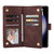 Samsung Galaxy S26 Multifunctional Frosted Zipper Wallet Leather Phone Case - Coffee