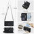 Samsung Galaxy S26 Multifunctional Wallet Detachable Leather Phone Case with Lanyard - Black