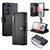Samsung Galaxy S26 Nine Card-slot Zipper Wallet Bag Leather Phone Case - Black