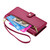 Samsung Galaxy S26 Nine Card-slot Zipper Wallet Bag Leather Phone Case - Red