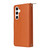 Samsung Galaxy S26 Nine-card Slots Zipper Wallet Bag Leather Phone Case - Brown