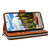 Samsung Galaxy S26 Nine-card Slots Zipper Wallet Bag Leather Phone Case - Brown