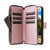 Samsung Galaxy S26 Nine-card Slots Zipper Wallet Bag Leather Phone Case - Rose Gold