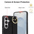 Samsung Galaxy S26 Non-slip Full Coverage Ring PU Phone Case with Wristband - Black