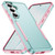 Samsung Galaxy S26 Pioneer Armor Heavy Duty PC Hybrid TPU Phone Case - Green+Pink