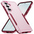 Samsung Galaxy S26 Pioneer Armor Heavy Duty PC Hybrid TPU Phone Case - Pink+Rose Red