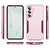 Samsung Galaxy S26 Pioneer Armor Heavy Duty PC Hybrid TPU Phone Case - Pink+Rose Red