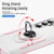 Samsung Galaxy S26 Pioneer Armor Heavy Duty PC Hybrid TPU Phone Case with Holder - White+Pink