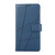 Samsung Galaxy S26 PU Genuine Leather Texture Embossed Line Phone Case - Blue