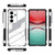 Samsung Galaxy S26 Punk Armor 2 in 1 PC + TPU Shockproof Phone Case with Invisible Holder - White