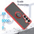 Samsung Galaxy S26 Q Shadow 1 Series TPU + PC Phone Case with Ring - Red