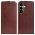 Samsung Galaxy S26 R64 Texture Single Vertical Flip Leather Phone Case - Brown