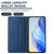 Samsung Galaxy S26 RC01 Dual-Folded Magnetic Suction RFID Leather Phone Case - Dark Blue