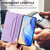 Samsung Galaxy S26 RC01 Dual-Folded Magnetic Suction RFID Leather Phone Case - Light Purple