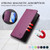 Samsung Galaxy S26 RC01 Dual-Folded Magnetic Suction RFID Leather Phone Case - Violet