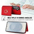 Samsung Galaxy S26 RFID Anti-theft Card Ring Holder Phone Case - Red