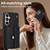 Samsung Galaxy S26 RFID Card Slot Phone Case with Long Lanyard - Black
