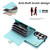 Samsung Galaxy S26 RFID Card Slot Phone Case with Long Lanyard - Mint Green