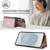 Samsung Galaxy S26 RFID Card Slot Phone Case with Long Lanyard - Rose Gold